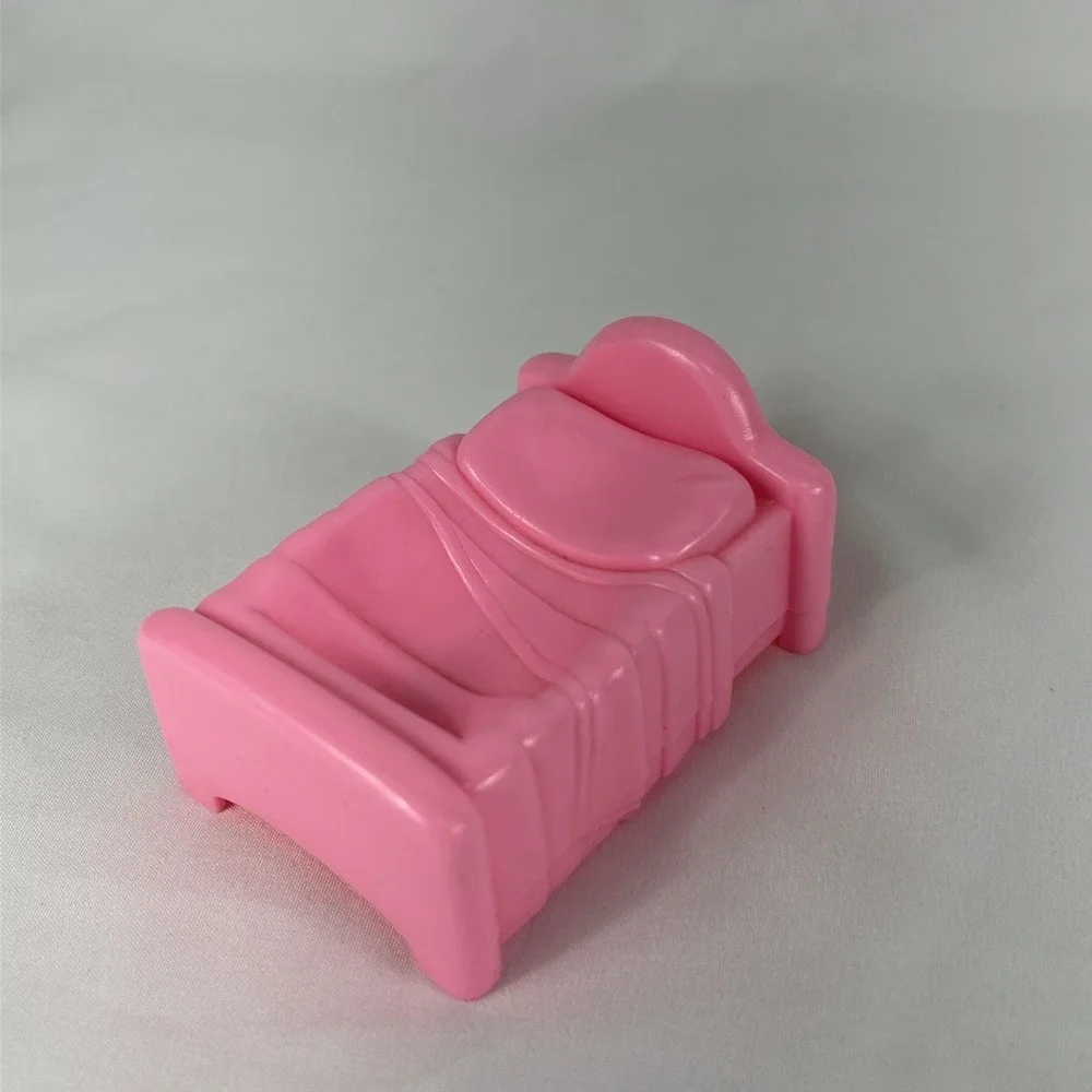 Vintage Fisher Price Little People Home‎ Sweet Home Doll House Bed Pink 1996